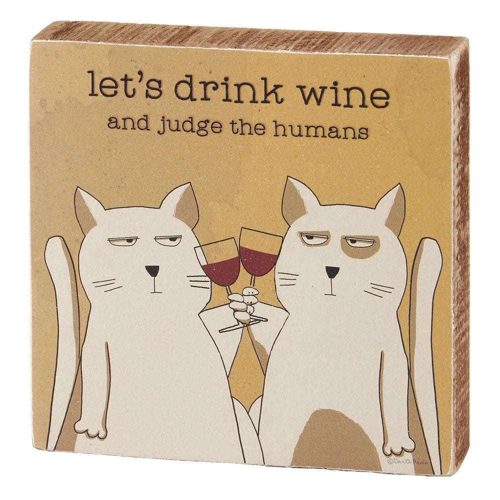 Picture of Drink Wine Block Sign