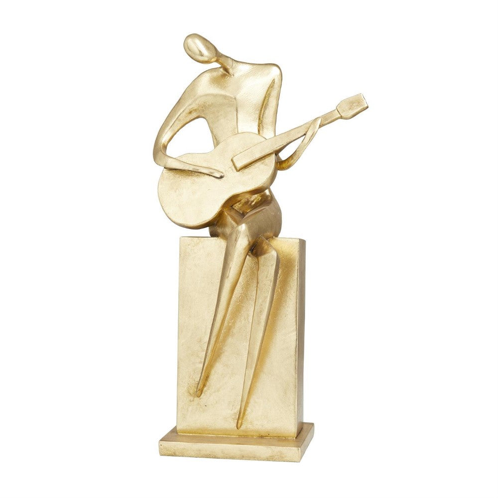 Picture of Gold Guitarist Sculpture