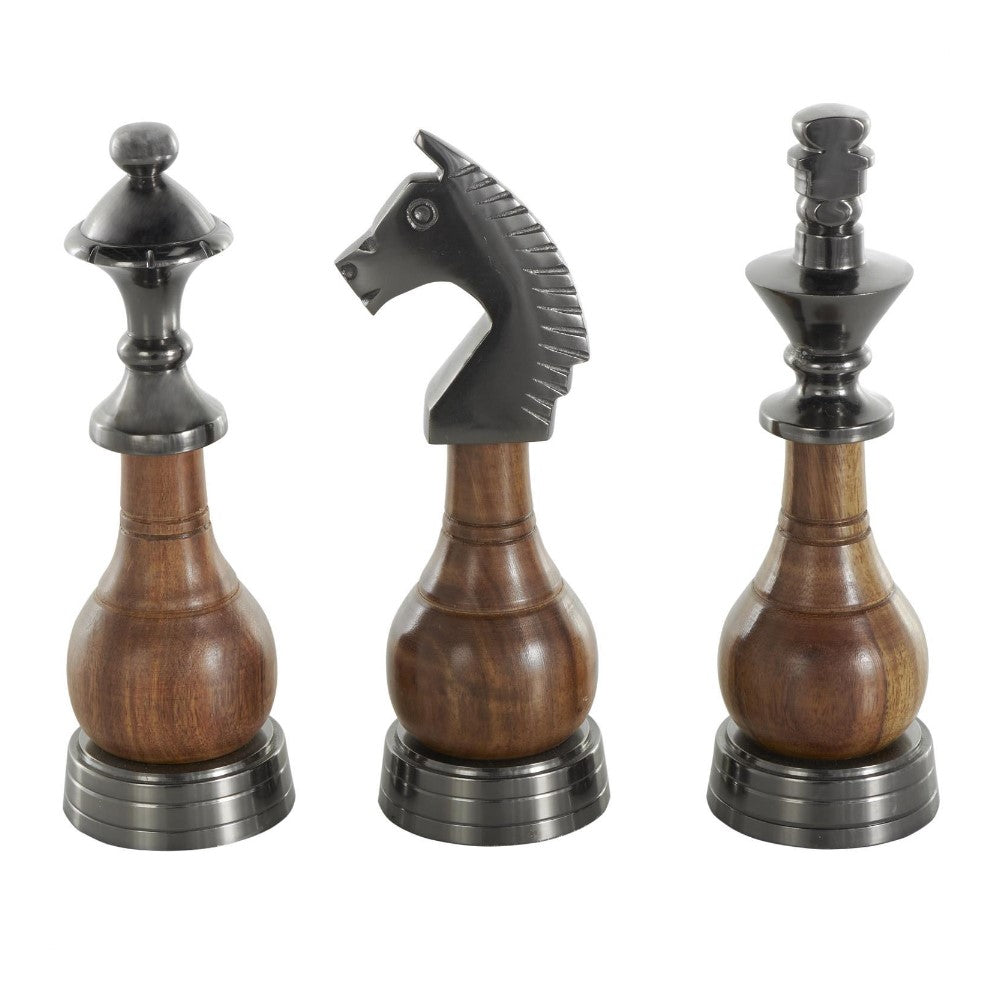 Picture of Chess Pieces Sculptures, Set of 3, Tall