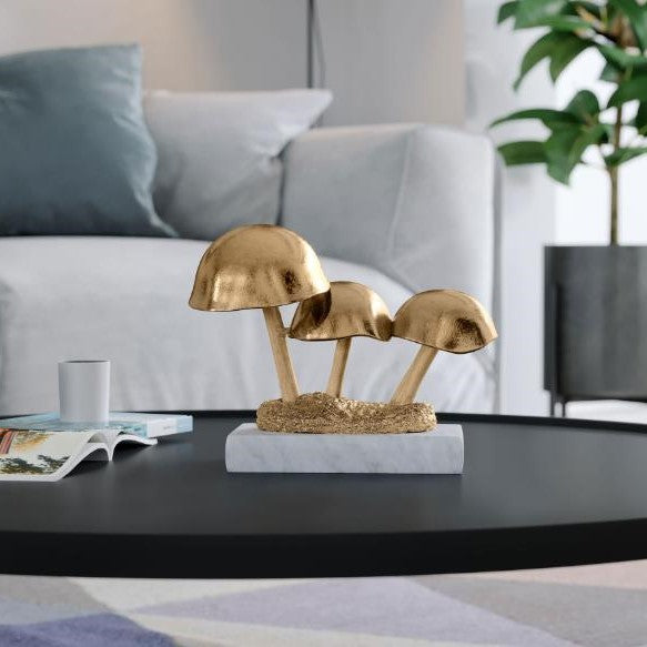Picture of Gold Mushrooms Decor