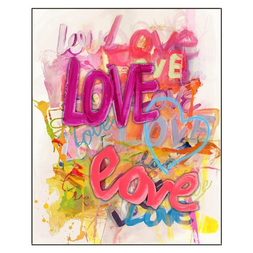 Picture of "Street Art Love" Embellished Wall Art