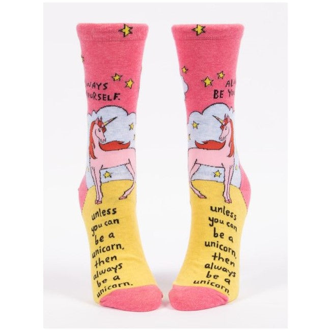 Picture of Women's Crew Socks - "Be A Unicorn"