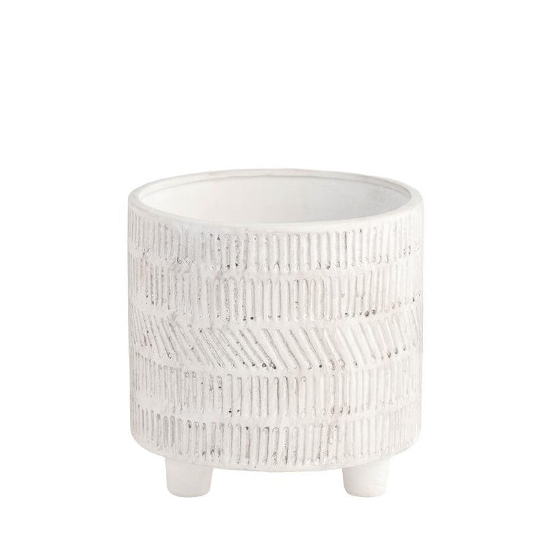 Picture of Tribal Pattern Ivory Planter, Small