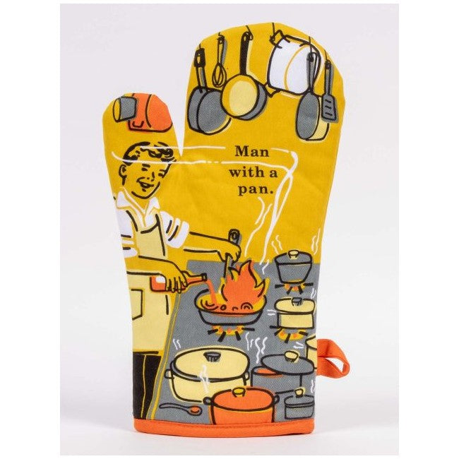 Picture of "Man With A Pan" Oven Mitt