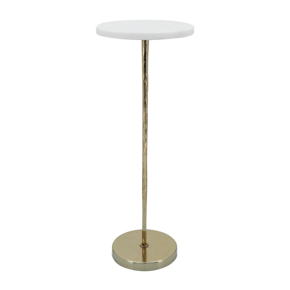 Picture of 21" Gold/Marble Accent Table