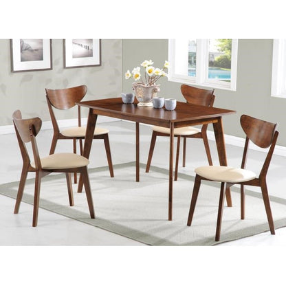 Picture of Kersey 47" 5PC Dining Set, Chestnut