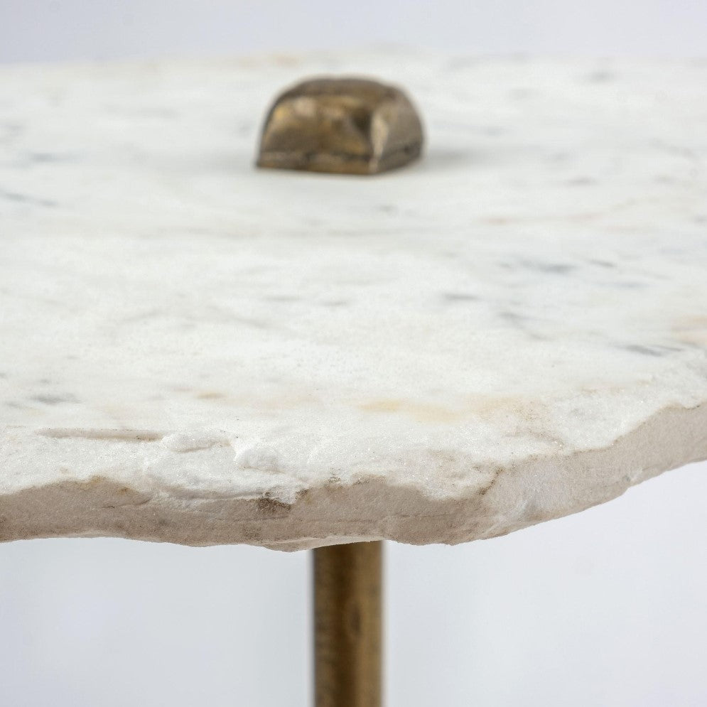 Picture of Prio White Marble Accent Table