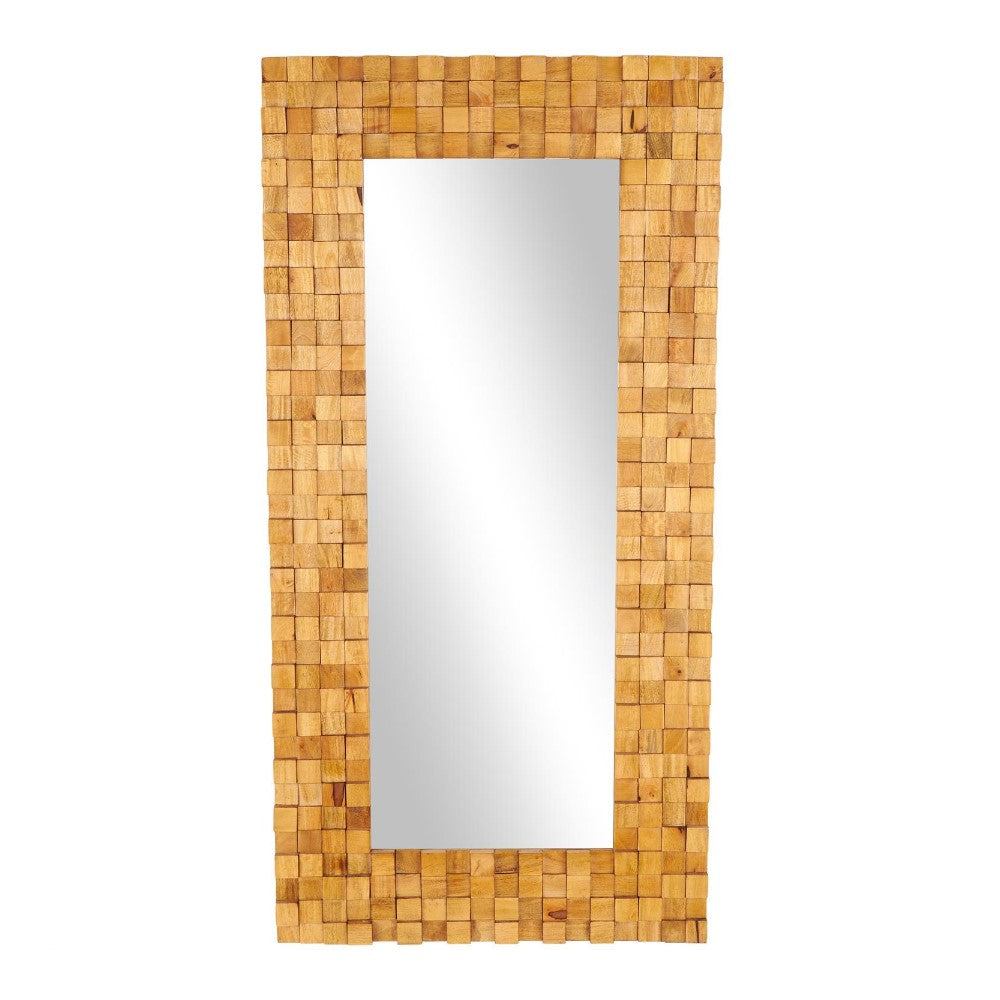 Picture of Mosaic Wood Block Mirror