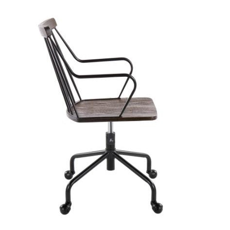 Picture of Preston Office Chair, Walnut and Black