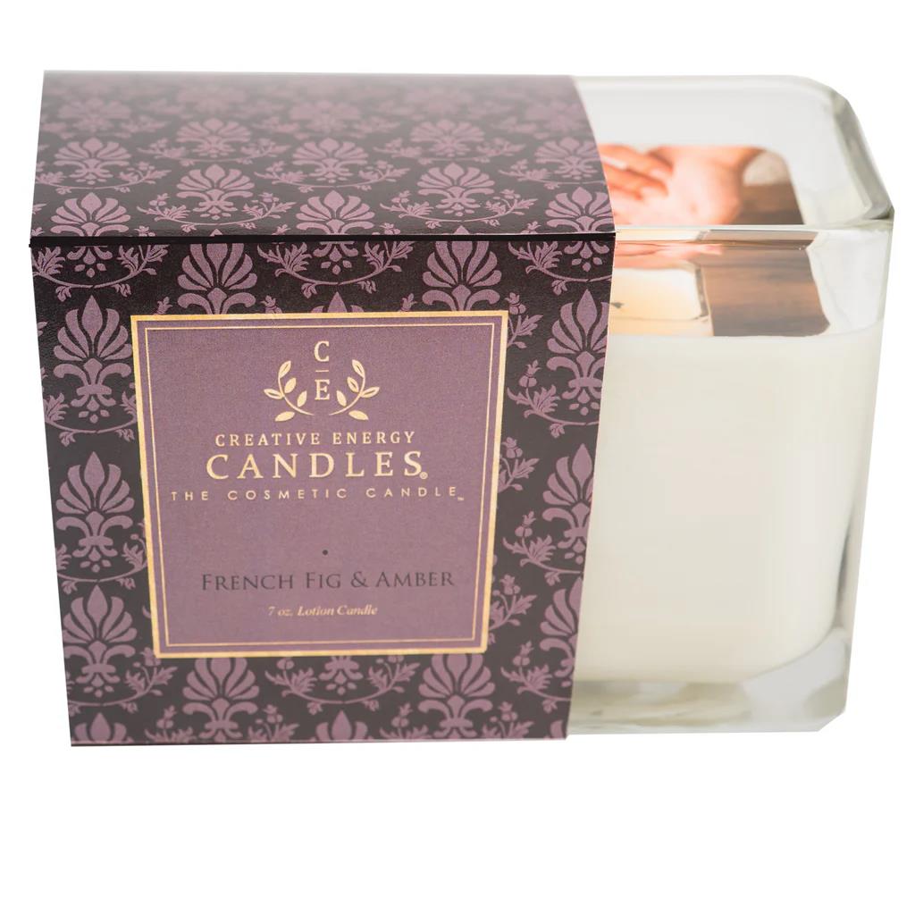Picture of Lotion Candle - French Fig & Amber - Large 10oz. Candle
