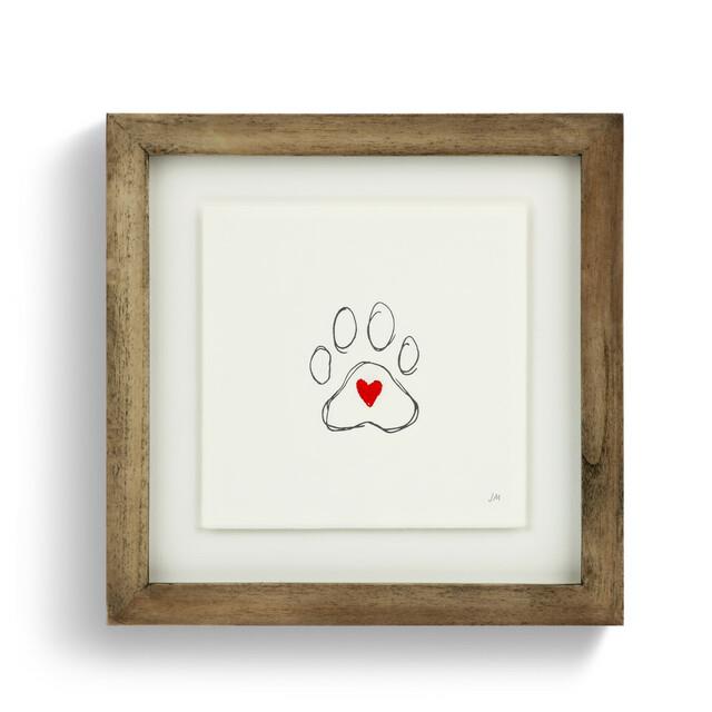 Picture of Pawprint Wall Art 9.5"