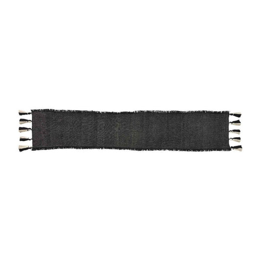 Picture of Solid Black Ponchaa Table Runner