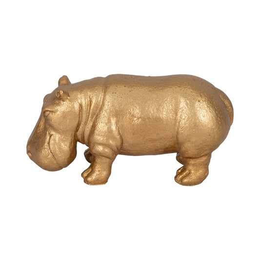 Picture of Gold Hippo Tabletop Figurine