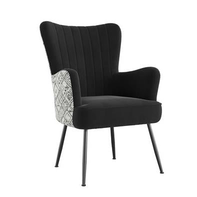 Picture of Amber Black/Boho Accent Chair