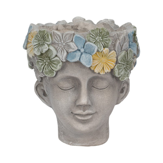 Picture of Lady with Flower Crown Planter, Small