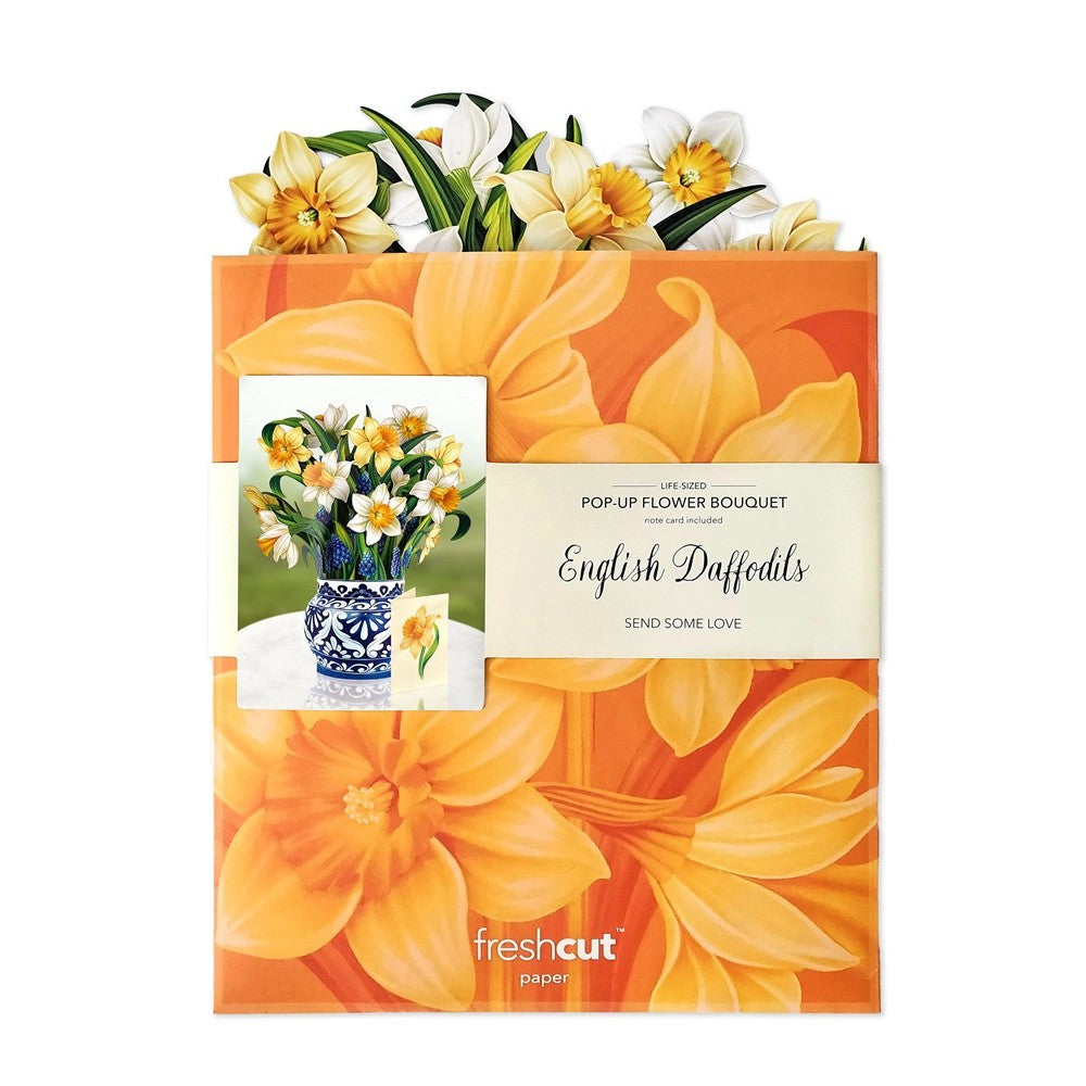 Picture of English Daffodils Pop-Up Bouquet Greeting Card