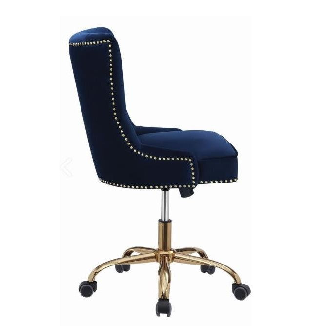 Picture of Blue Velvet Office Chair