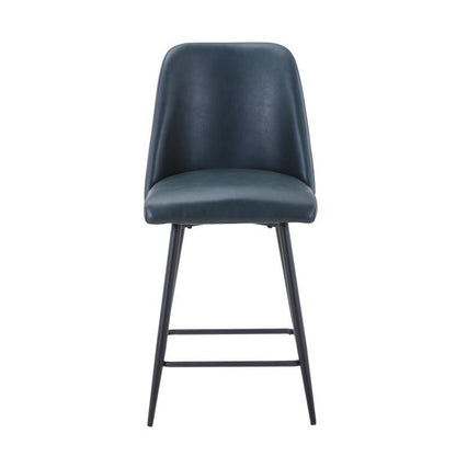 Picture of Marlow Upholstered Stool Blueberry