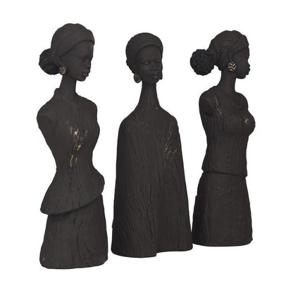 Picture of African Woman Bust Sculpture, Single, 3 Assorted