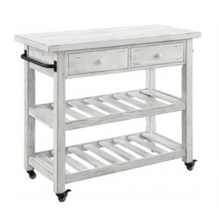 Picture of Omar  34" 2 Drawer Kitchen Island White