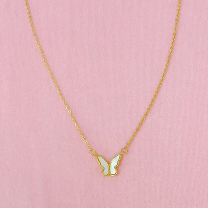 Picture of Golden Shell Butterfly Necklace