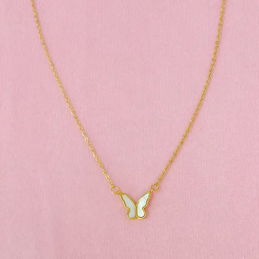 Picture of Golden Shell Butterfly Necklace