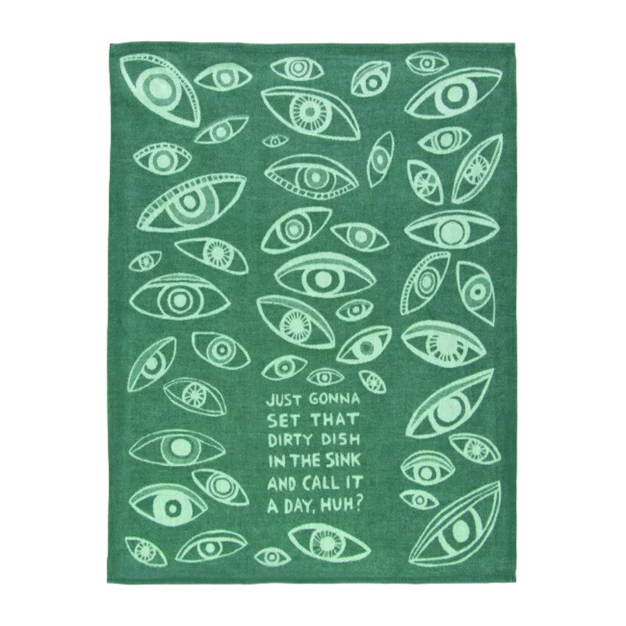 Picture of "Set That Dish in the Sink" Woven Dish Towel