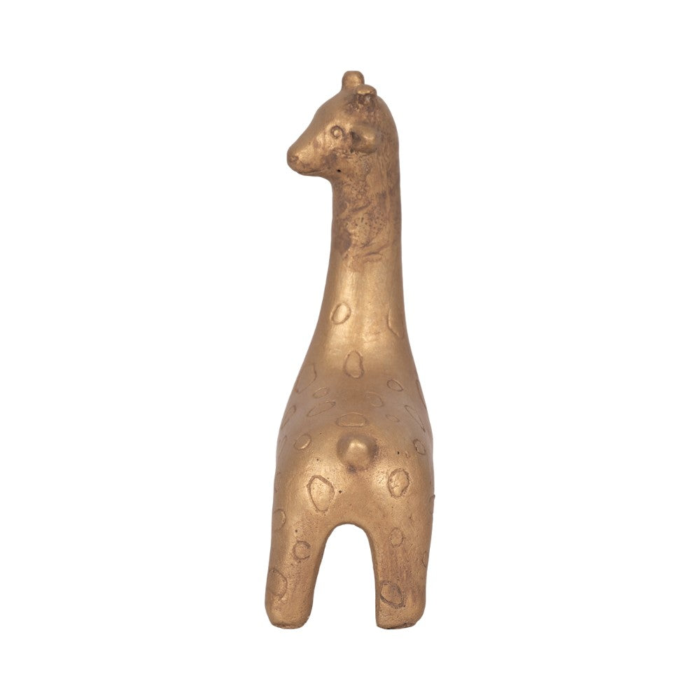 Picture of Simple Standing Gold Giraffe Figure, Small