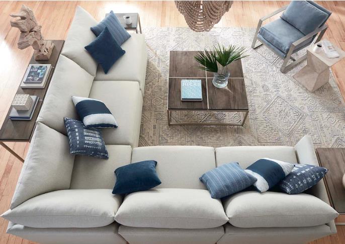 Picture of Beckham L-Shaped Sectional, Straw