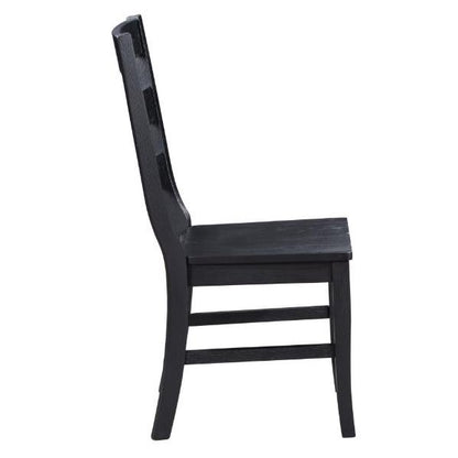 Picture of Newton Side Chair Ladder Back Black