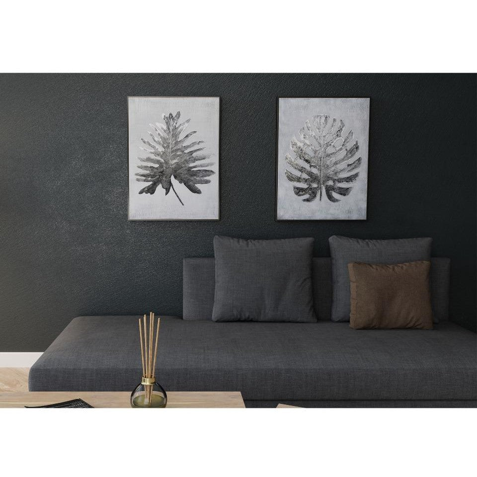 Picture of S/2 Luxury Leaf Hand-Painted Canvas Art