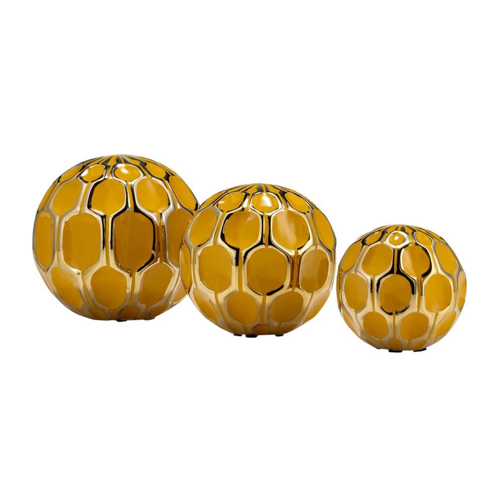 Picture of Honey and Gold 6" Decor Orb