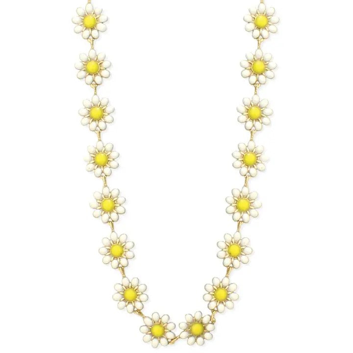 Picture of Field of Flowers White Daisy Chain Necklace