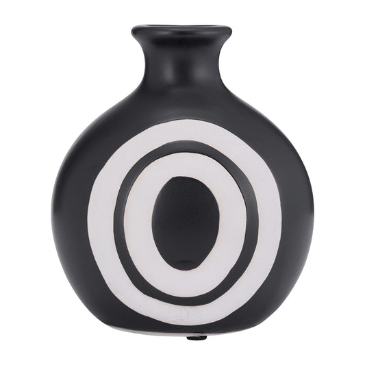 Picture of Bullseye Vase, Black and White