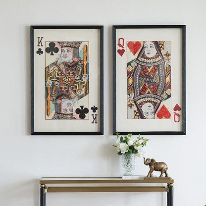 Picture of Queen of Hearts Paper Collage Art
