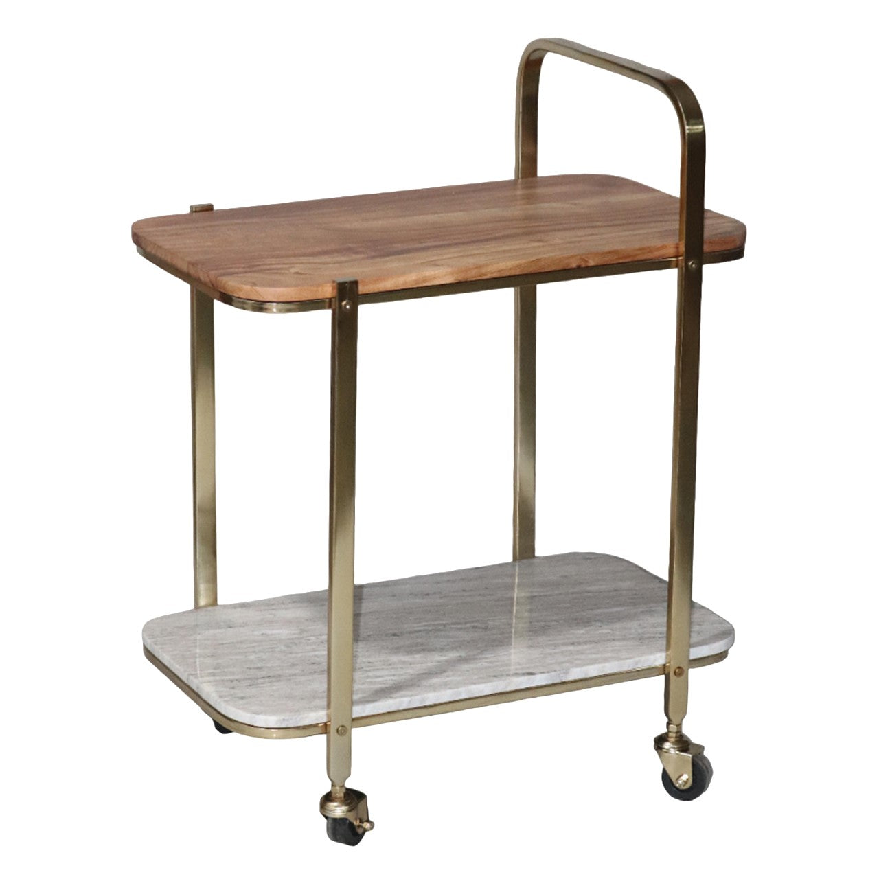 Picture of Galileo Wood and Marble Bar Cart