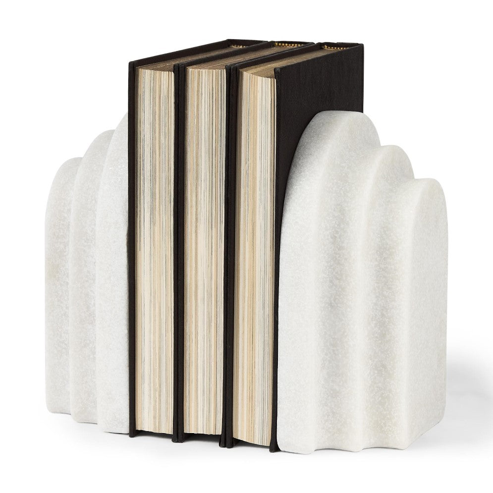 Picture of Arc Bookends White