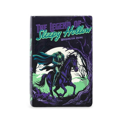 Dark, illustrated book cover of "The Legend of Sleepy Hollow."