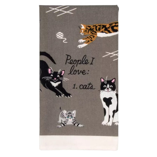 Picture of "People I Love Cats" Dish Towel