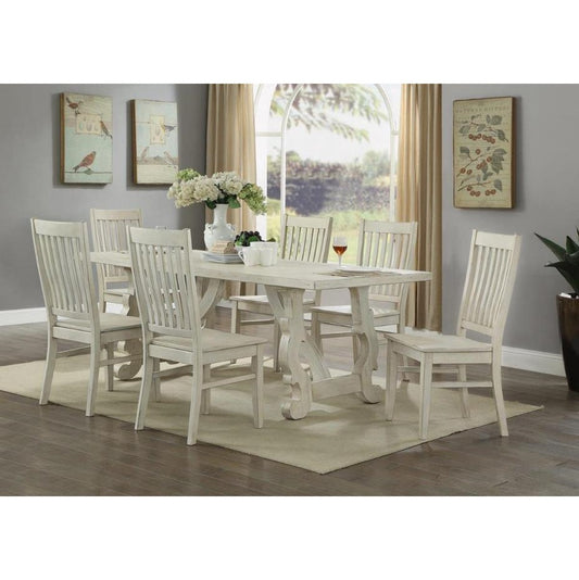 Picture of Omar 6pc Dining Set - Table, 4 Chairs, Bench