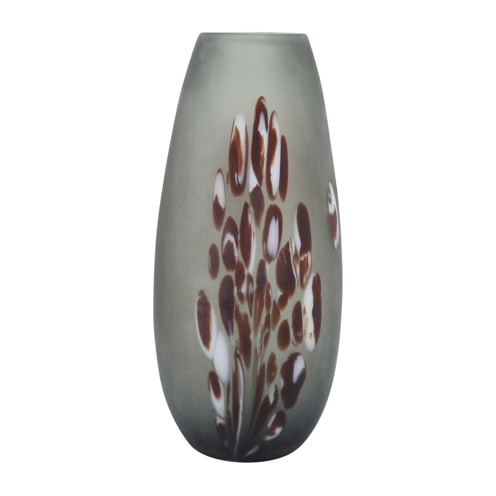 Picture of Red Detail Frosted Glass Vase 17"
