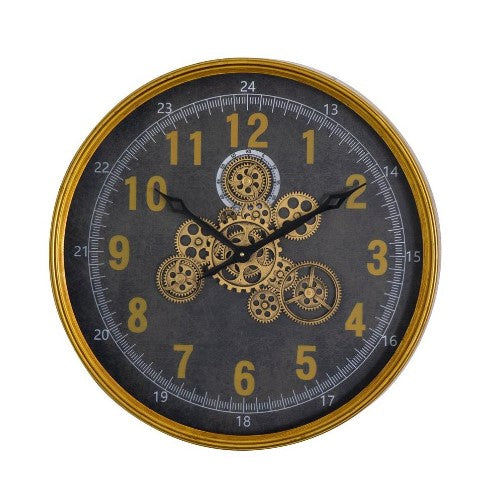 Picture of Dark Round Gears Wall Clock