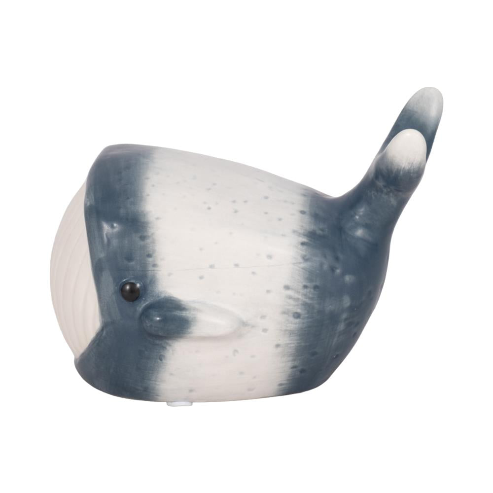 Picture of Blue and White Whale Decor, Small