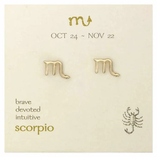 Picture of Zodiac Stud Earrings - Scorpio