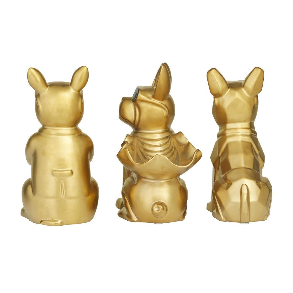 Picture of Luxury Bulldog Sculpture, Single, 3 Assorted