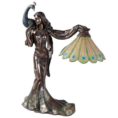 Picture of Art Deco Peacock Lamp