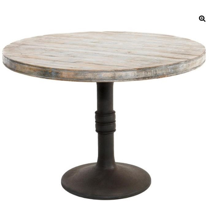 Picture of Sarah Round Wooden Table Antique Black 42"