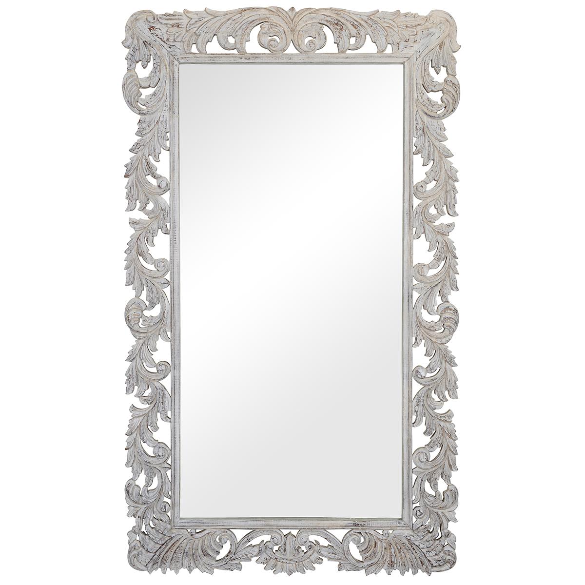 Picture of Sonia Carved Mirror White 84"