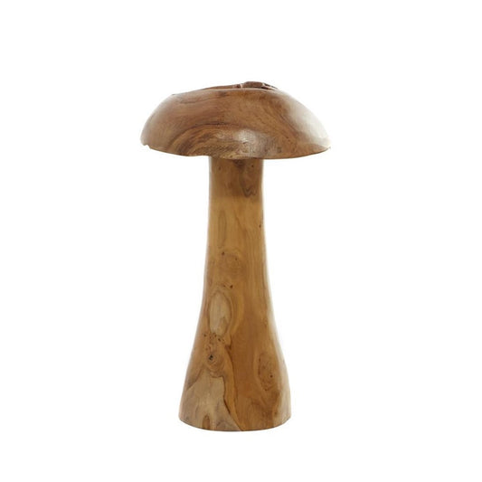 Picture of Teak Live Edge Mushroom Sculpture, Large