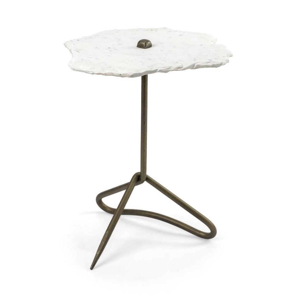 Picture of Prio White Marble Accent Table
